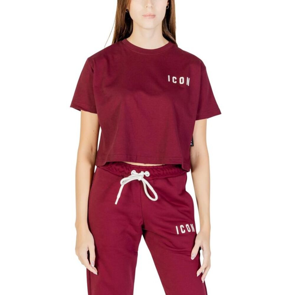 Icon Bordeaux Cotton Women's T-Shirt